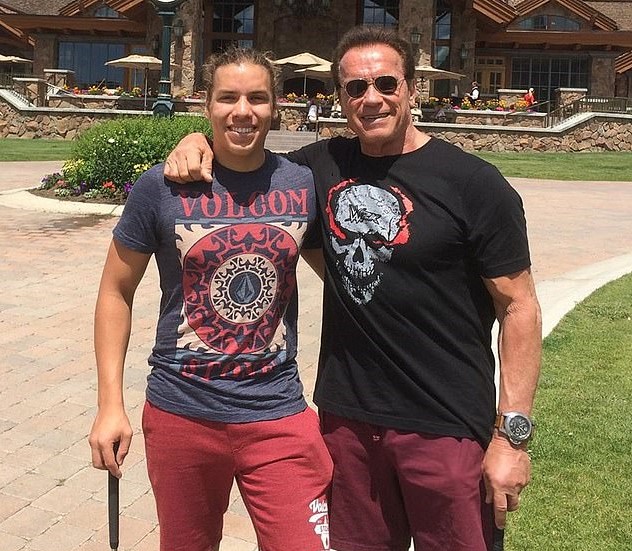 Arnold Schwarzenegger a jeho nemanželský syn Joseph