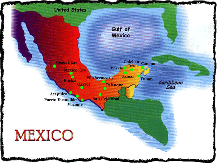 mexico mapa. Mexico thanks you for