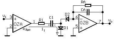 Znázornění
cesty proudu i1
