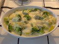 Brokolice zapečená s brambory a se sýrem