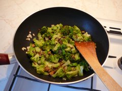 Smažení brokolice